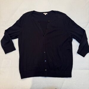 Black Talbots Cardigan Sweater